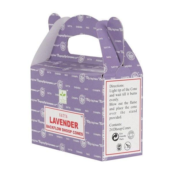 Serano Set of 6 Packets of Satya Lavender Backflow Dhoop Cones