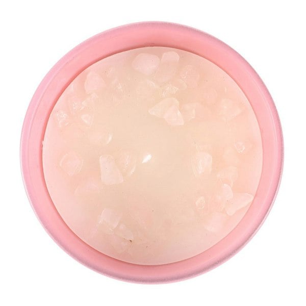 Something Different Aries Cedarwood Rose Quartz Scented Candle - Pink/Brown