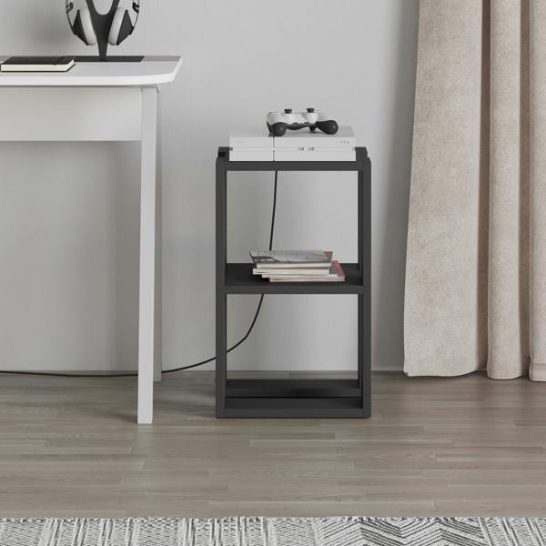 Decortie Lonie Modern Bedside Table Nightstand with Storage Width 34cm