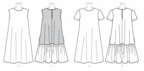 Vogue Sewing Pattern 9237, Dresses for Women, Y (XSM-SML-MED) - Easy