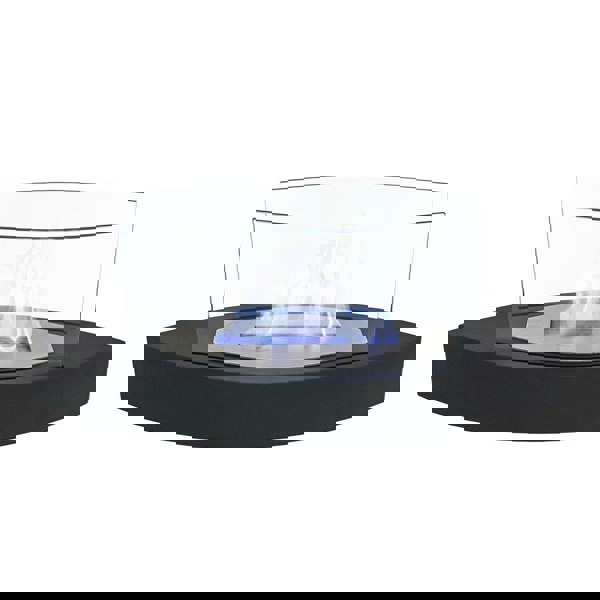 Metal Bio-Ethanol Tabletop Fireplace with Flame Guard Black Fireplaces Living and Home