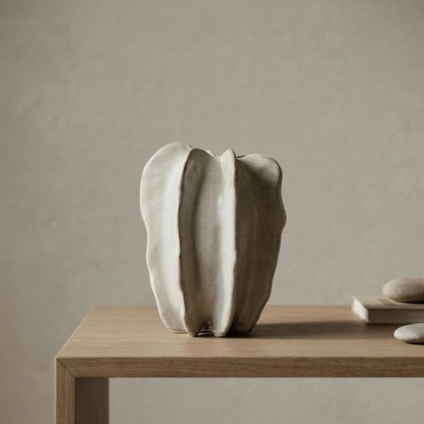 Garden Greatness Contemporary Sculptural Stoneware Vase
