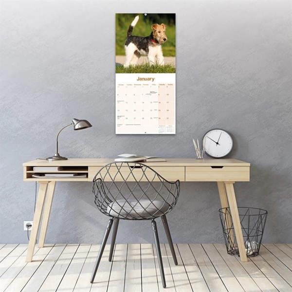 Wire Haired Fox Terrier Calendar 2027, Wall Calendars, Month To View, Dogs, Gift