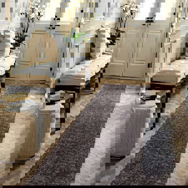 Brilliance Short Pile Brown Rug, abstract design, soft pile| THE RUGS