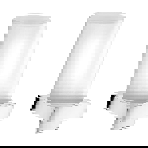 Polished chrome soap dispenser