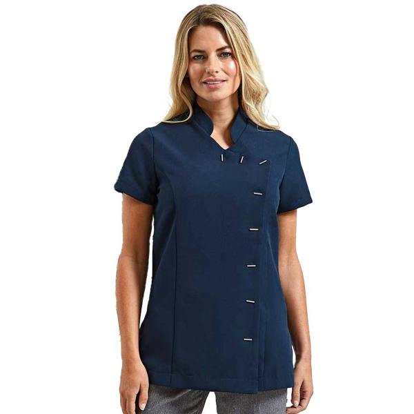 Premier Womens/Ladies Orchid Short-Sleeved Tunic - Navy