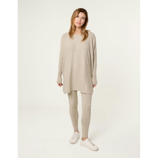 Blue Vanilla Scattered Studded Embellished Knitwear Set