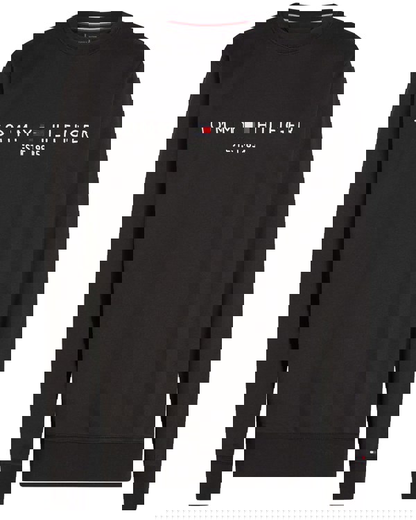 Tommy Hilfiger Tommy Logo Mens Sweatshirt - Black