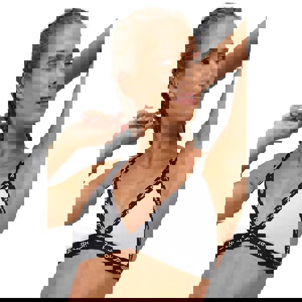 Reebok Womens/Ladies Dotty Triangle Sports Bra - White - 