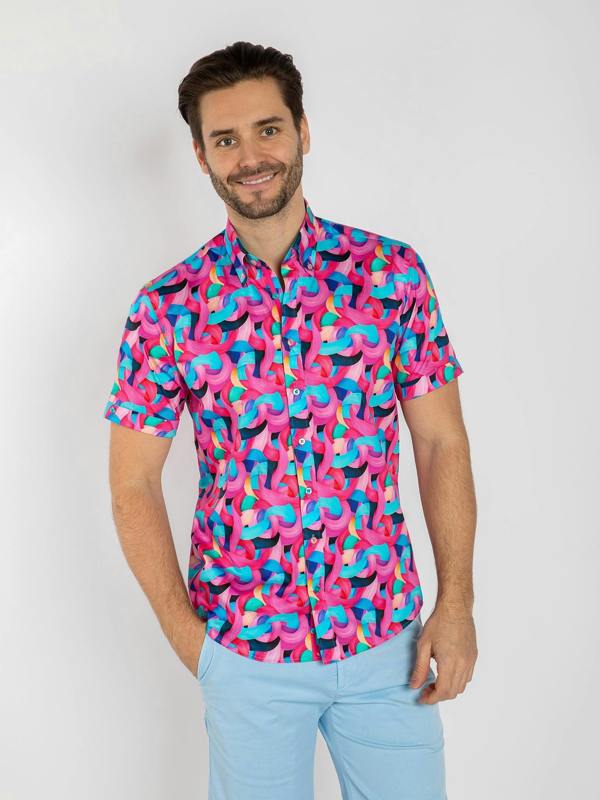 INFINITE SWIRLS SHORT SLEEVE SHIRT - Claudio Lugli Shirts