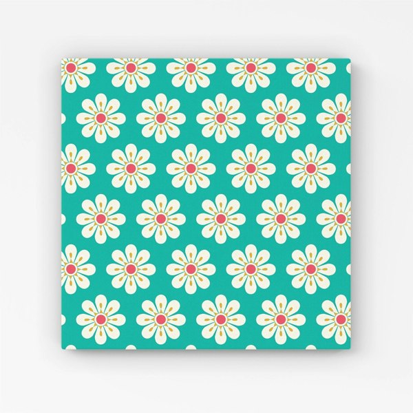 Warren Reed Daisy Pattern Canvas