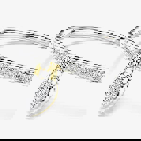 Swarovski Idyllia Mixed Metal Pink Heart Bangle 5737266 (M)