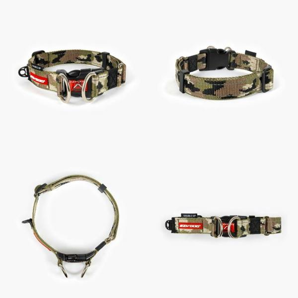EzyDog Double Up Dog Collar in Green