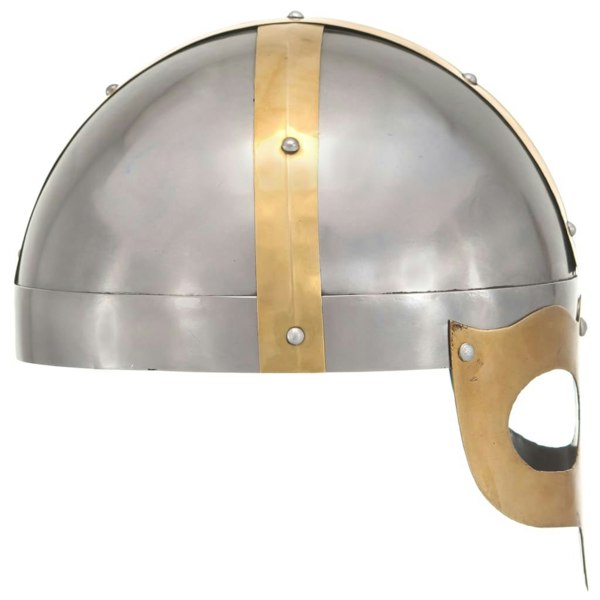 Berkfield Viking Helmet Antique Replica LARP Silver Steel