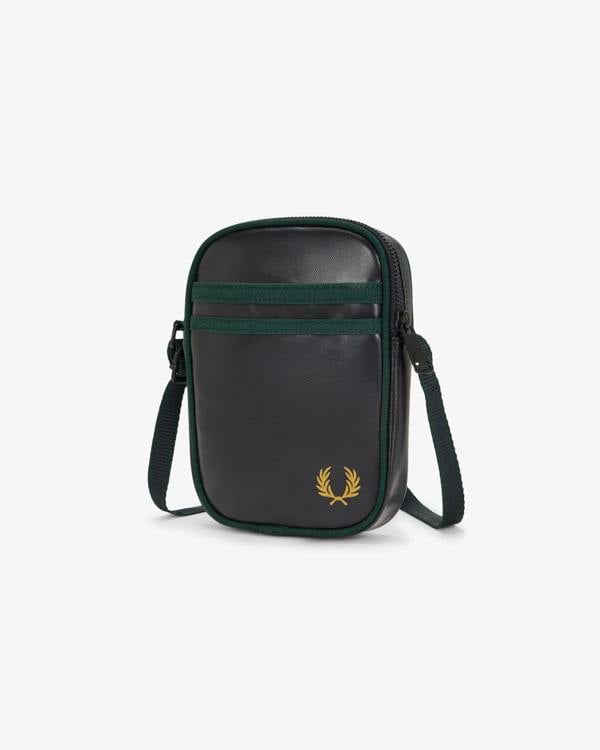 Fred Perry Classic Small Side Bag - Navy/Grassroots 83A | CHO | Designer Mens Bags