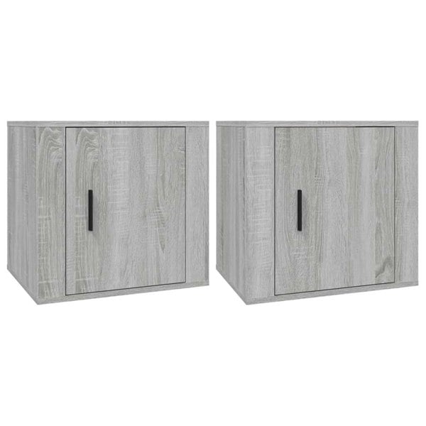 Berkfield Bedside Cabinets 2 pcs Grey Sonoma 50x39x47 cm