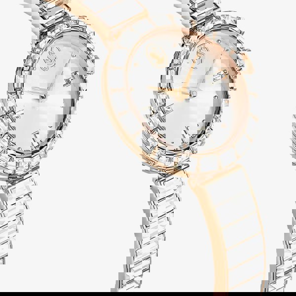 Swarovski Matrix Crystal Rose Gold Tone Bangle Watch 5677484