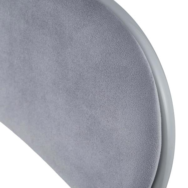 A.Unique Home Premium Metal Velvet Folding Chair - (1 x Chair - Grey)
