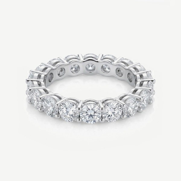 MUCHV Stacking Ring With Round Cubic Zirconia Stones