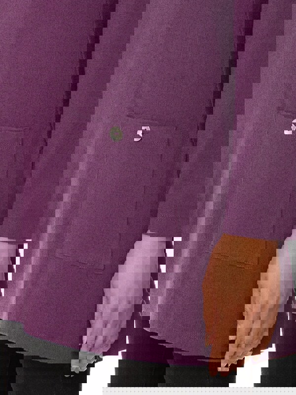 PennyPlain Tunic Cowl Neck Top - Amethyst