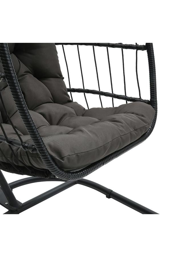 Living and Home Outdoor Hanging Egg-Shaped Chair