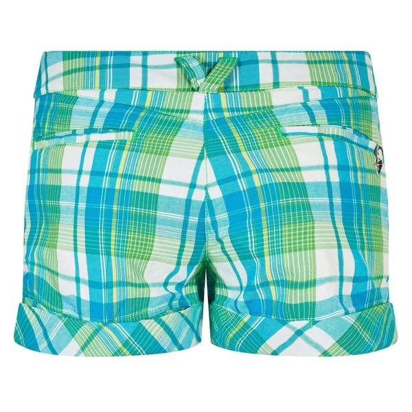 Puma Womens/Ladies Cotton Plaid Shorts - Green - 
