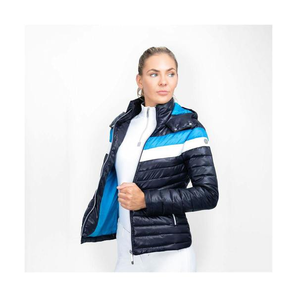 Coldstream Womens/Ladies Southdean Quilted Coat - Navy/White/Blue - 