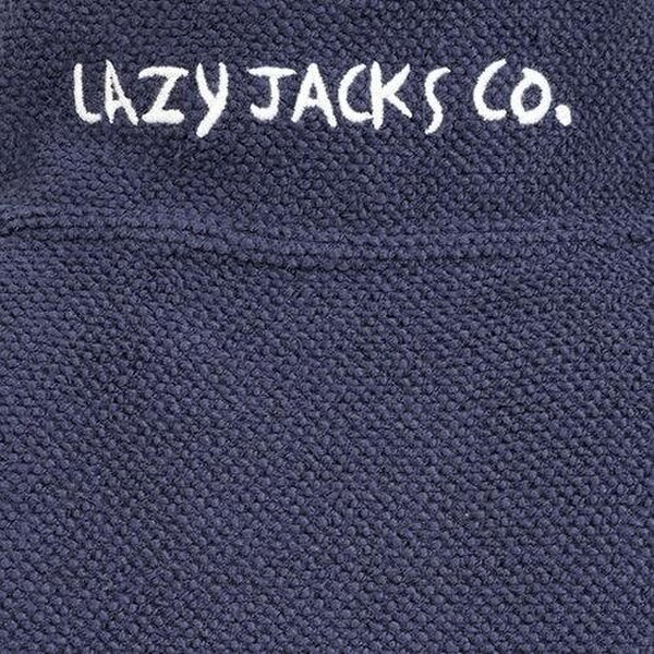 Lazy Jacks LJ703 - Men's 1/4  Zip Textured Sweatshirt - Marine