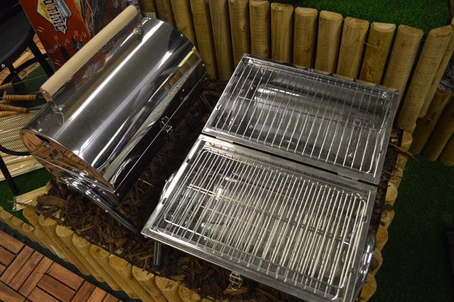Samuel Alexander Portable Barrel Style Charcoal Camping Barbecue / BBQ