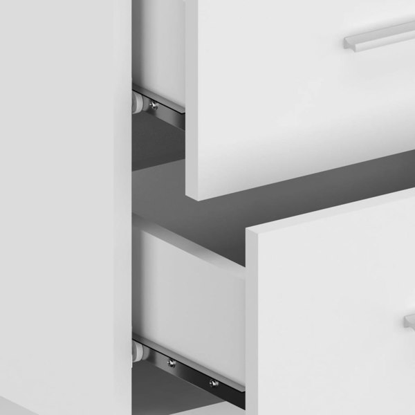 Berkfield Wall-mounted Bedside Cabinet High Gloss White