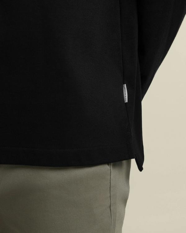 Larsson & Co Praesto - Oversized Stepped Hem Sweatshirt