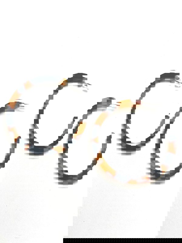 One Of A Kind Club Turtoiseshell big hoop acrylic earrings