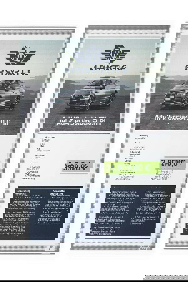 Durable Static Cling UV Info Pocket Signage for Glass | 5 Pack | A4 Grey