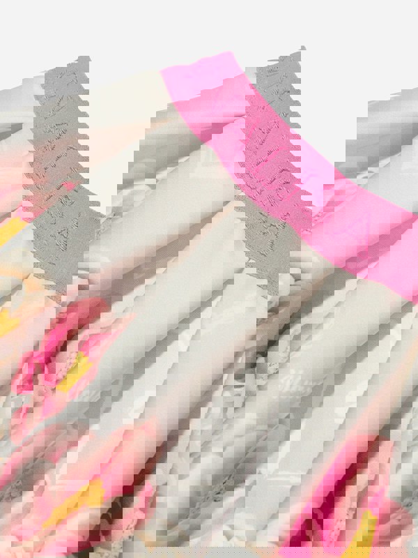 Monnalisa Girls Flower Print Skirt in Grey