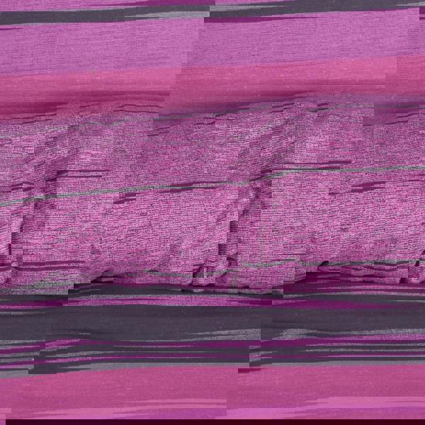 Smart Living Reversible Polycotton Textured Stripe Duvet Cover and Pillowcase Set - Purple