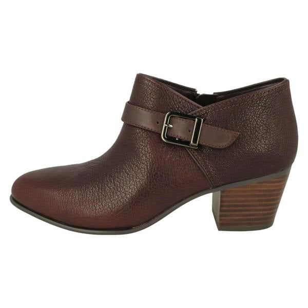 Clarks Ladies Clarks Buckle Detailed Ankle Boots Maypearl Milla