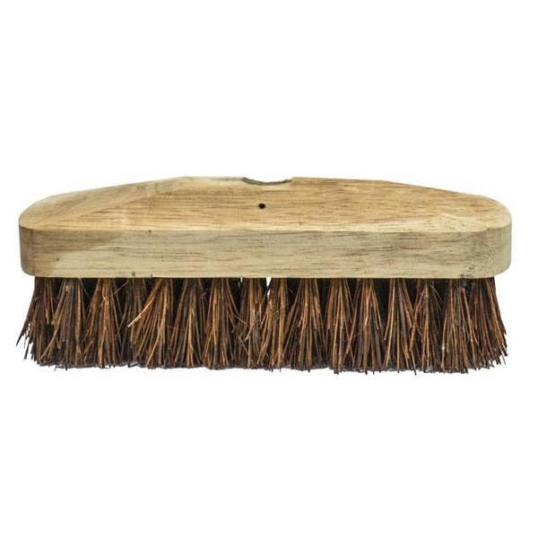 Faithfull Deck Scrub Stiff Broom Head 225mm (9in) - Multi Colour