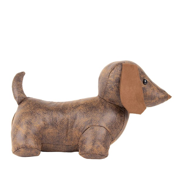 Paoletti Dexter Daschund Dog Door Stopper - Brown