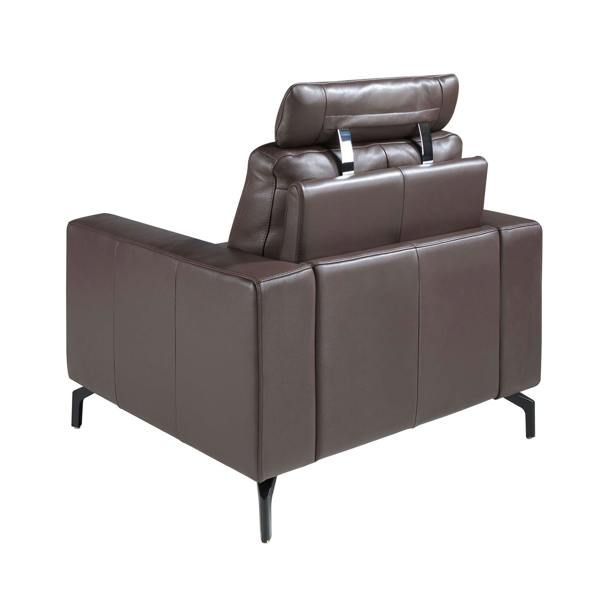 Angel Cerdá Chocolate brown leather recliner armchair 5240