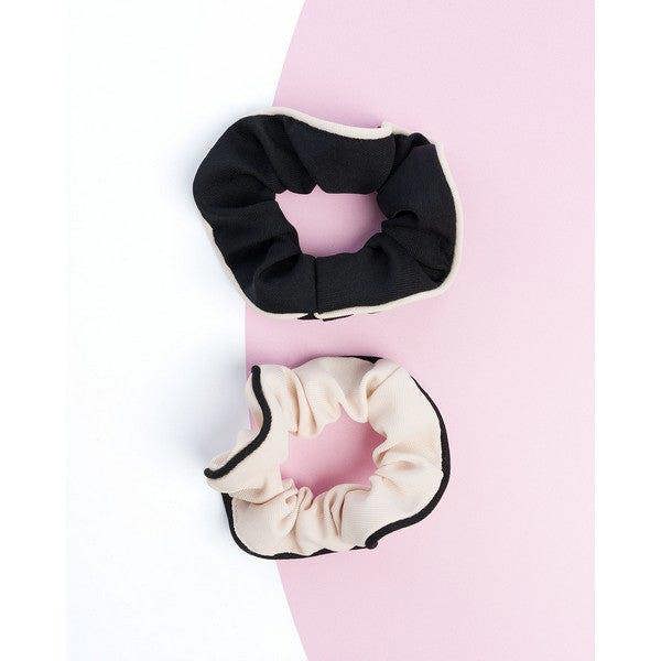 Brushworks Contrast Scrunchies (2 Pack)