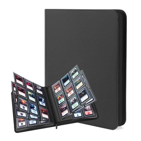 Havendro Trading Card Album 252 Slot Top Loader Holder Card Binder Card Folder Black Gift