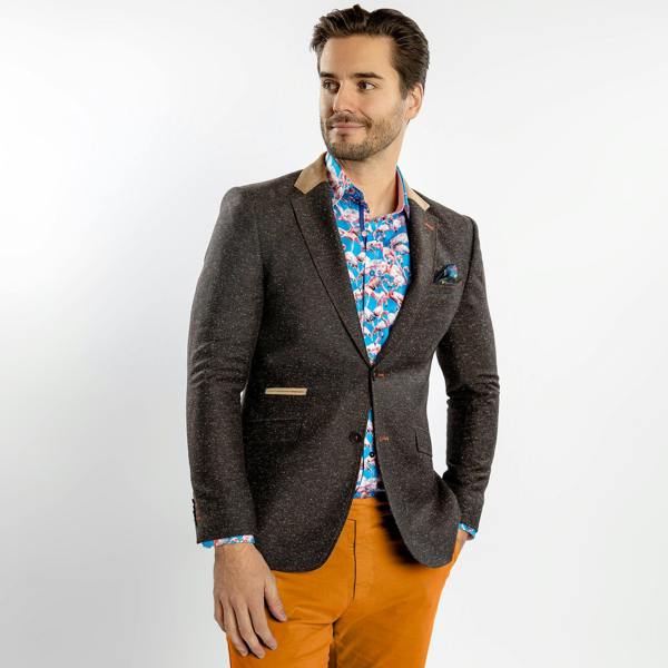 THE CREATIVE CONTRAST COAT - Premium Men's Patterned Shirt by Claudio Lugli | Bold Design, Tailored Fit, Best Printed Shirts