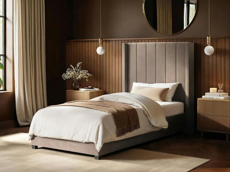 Flair Tiggy Single Ottoman Bed Velvet
