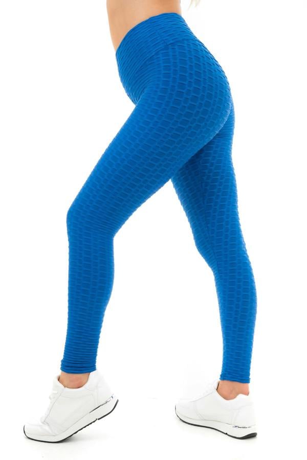 Smart Living Women's Honeycomb Waffle Leggings - Blue