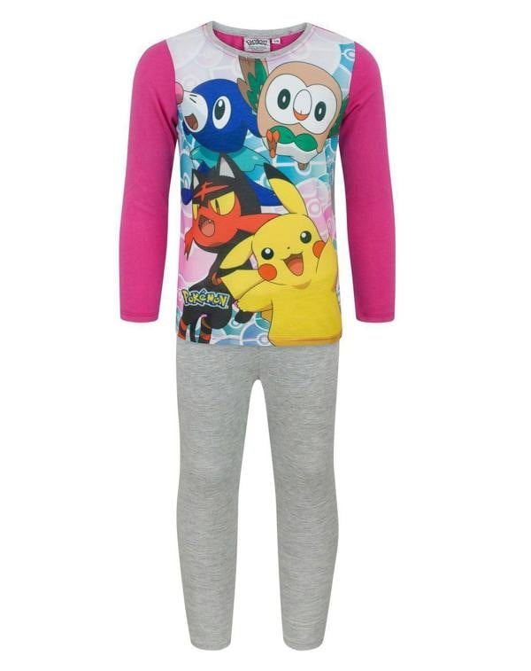 Pokemon Girls Multicoloured Short Sleeve Short Leg Pyjama Set