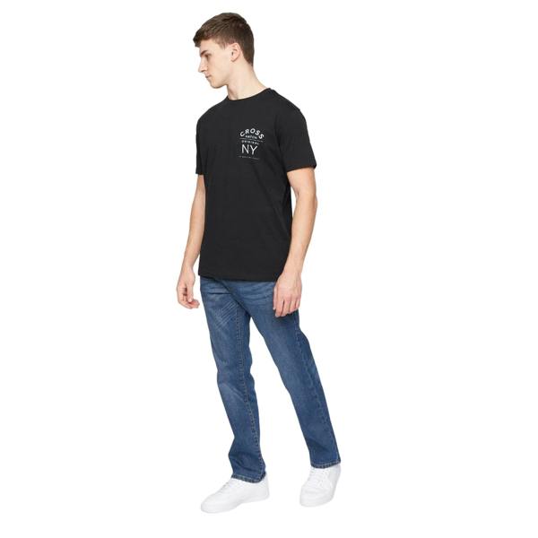 Crosshatch Mens Bandol Straight Leg Jeans - Stone Wash - 