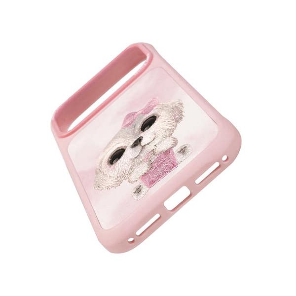 Nimmy Friends Nimmy Big Eye Cute Pet Bischon Fraise Dog Case with MagSafe for iPhone 17 Pro Max 6.9" Pink - N-XDY-IP17-PRO-MAX-02-A