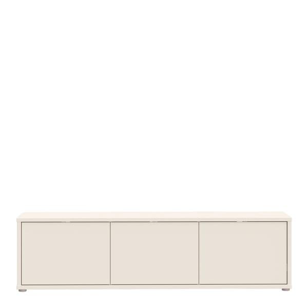 Furniture To Go Alice Springs Wide TV Cabinet with 3 Doors Push-to-Open in Sand