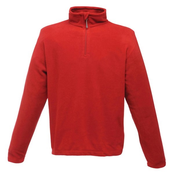 Regatta Mens Micro Zip Neck Fleece Top (170 GSM) - Classic Red