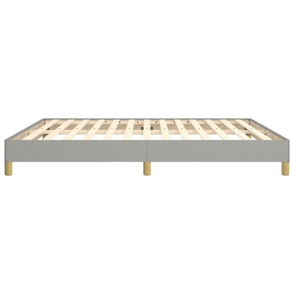 Berkfield Bed Frame Light Grey 180x200 cm 6FT Super King Fabric